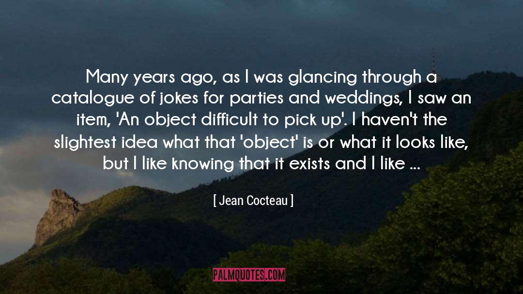 Catalogue quotes by Jean Cocteau