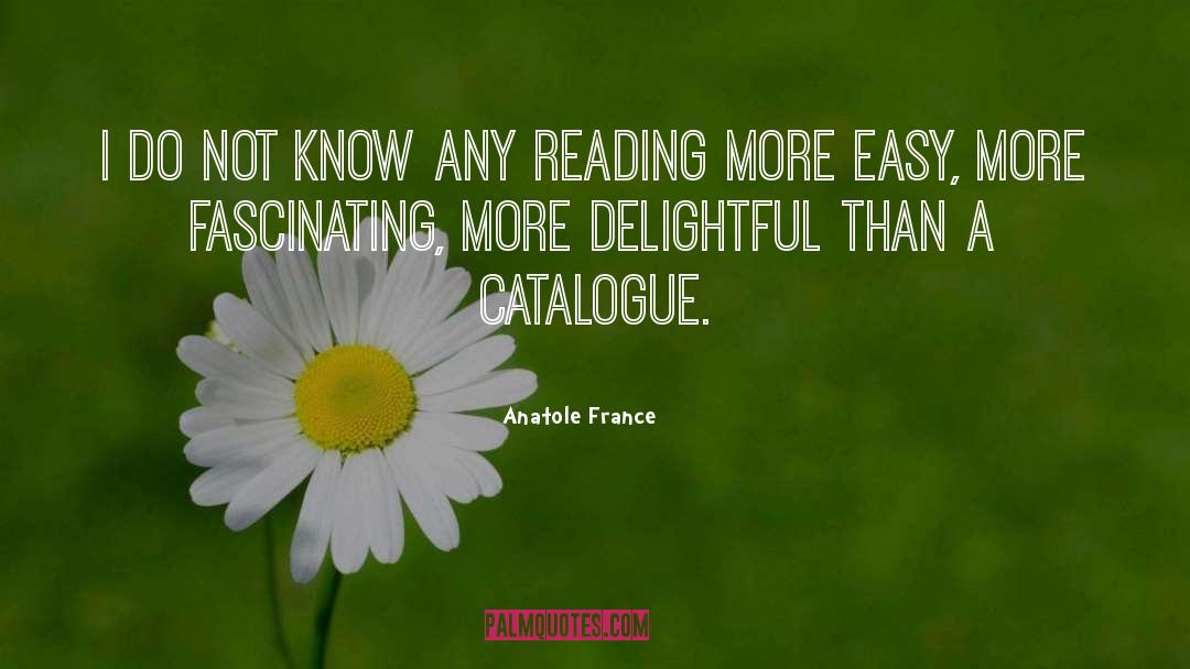 Catalogue quotes by Anatole France