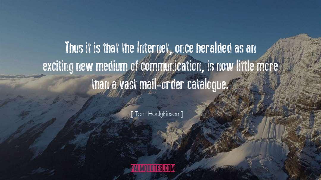 Catalogue quotes by Tom Hodgkinson