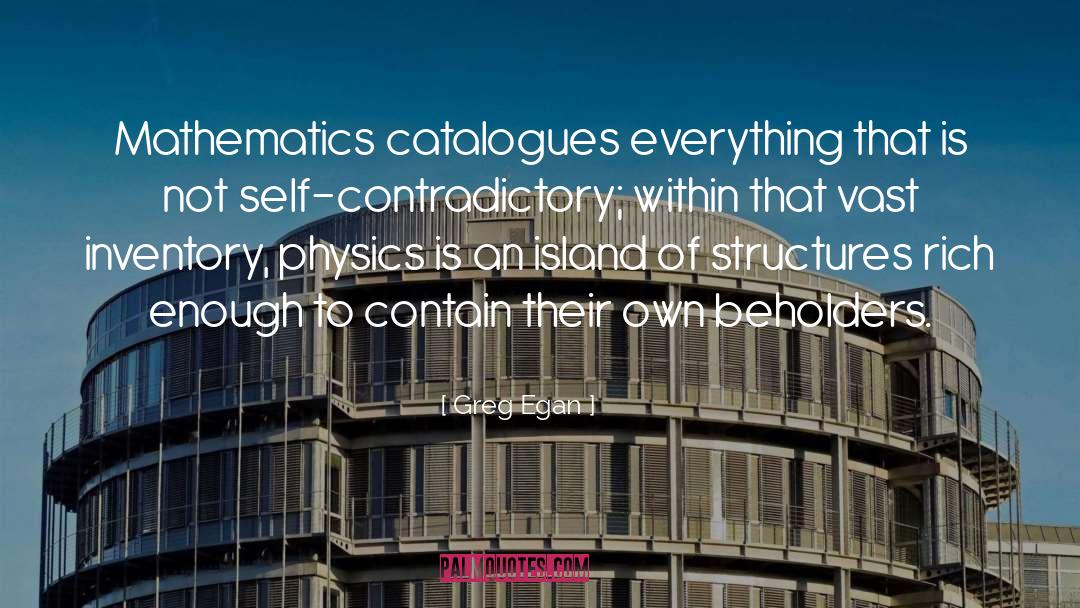 Catalogues quotes by Greg Egan