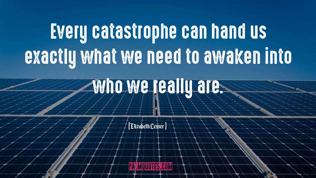 Catastrophe quotes by Elizabeth Lesser