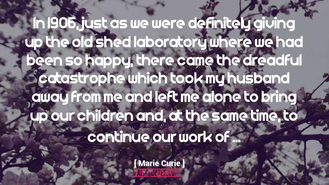 Catastrophe quotes by Marie Curie