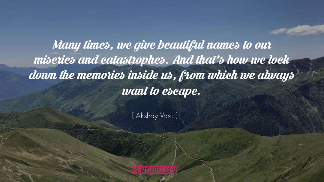 Catastrophes quotes by Akshay Vasu