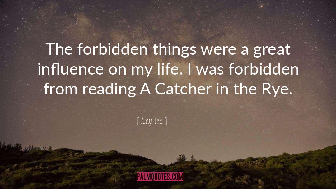 Catcher In The Rye quotes by Amy Tan
