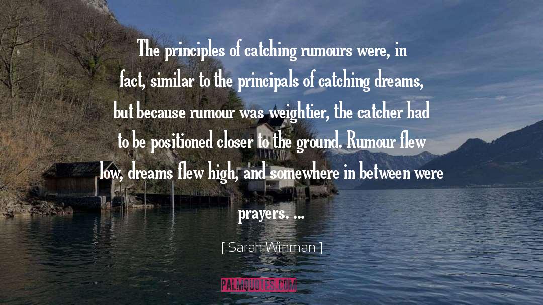 Catcher quotes by Sarah Winman