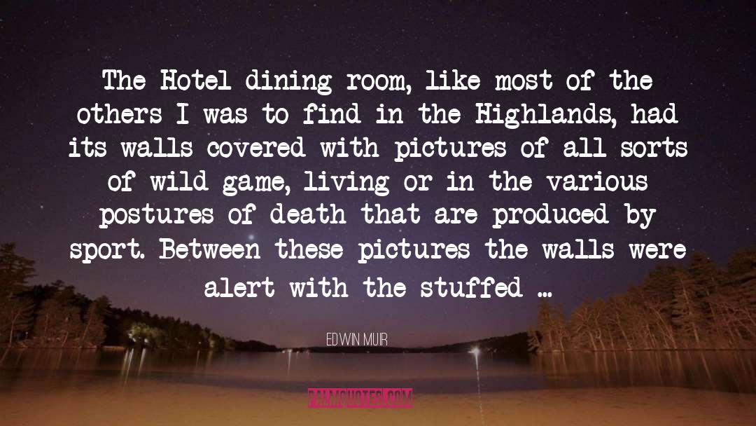 Catchy Hotel quotes by Edwin Muir
