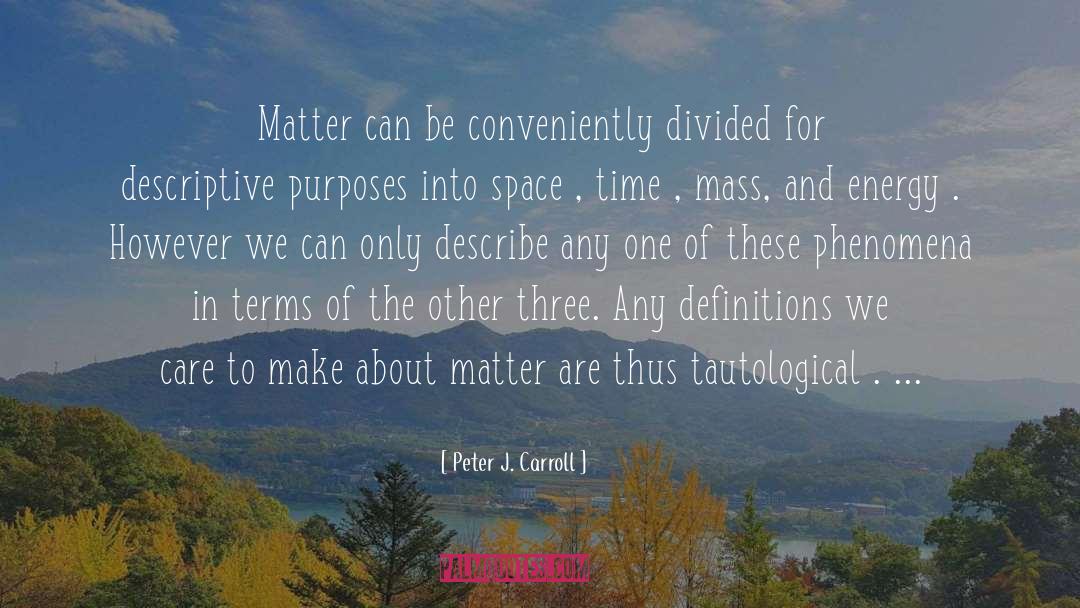 Catchy Space quotes by Peter J. Carroll