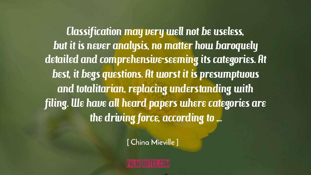 Categories quotes by China Mieville