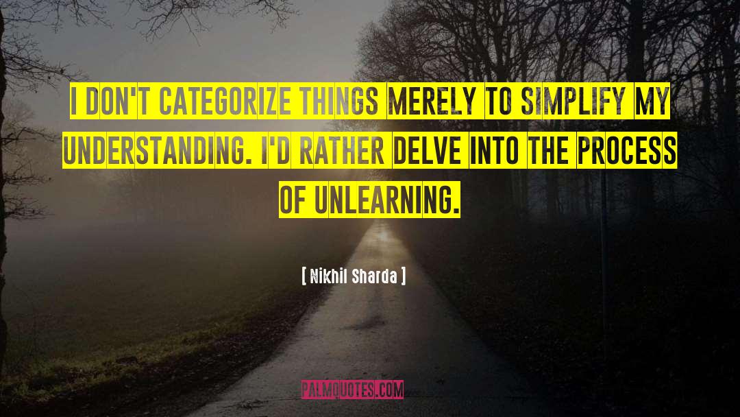 Categorization quotes by Nikhil Sharda