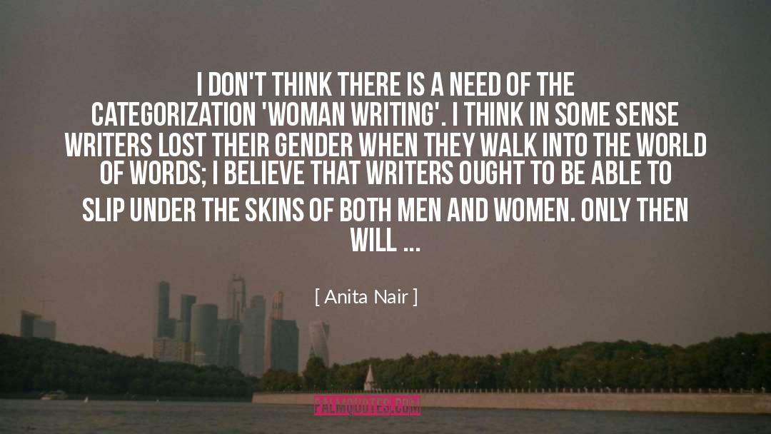 Categorization quotes by Anita Nair