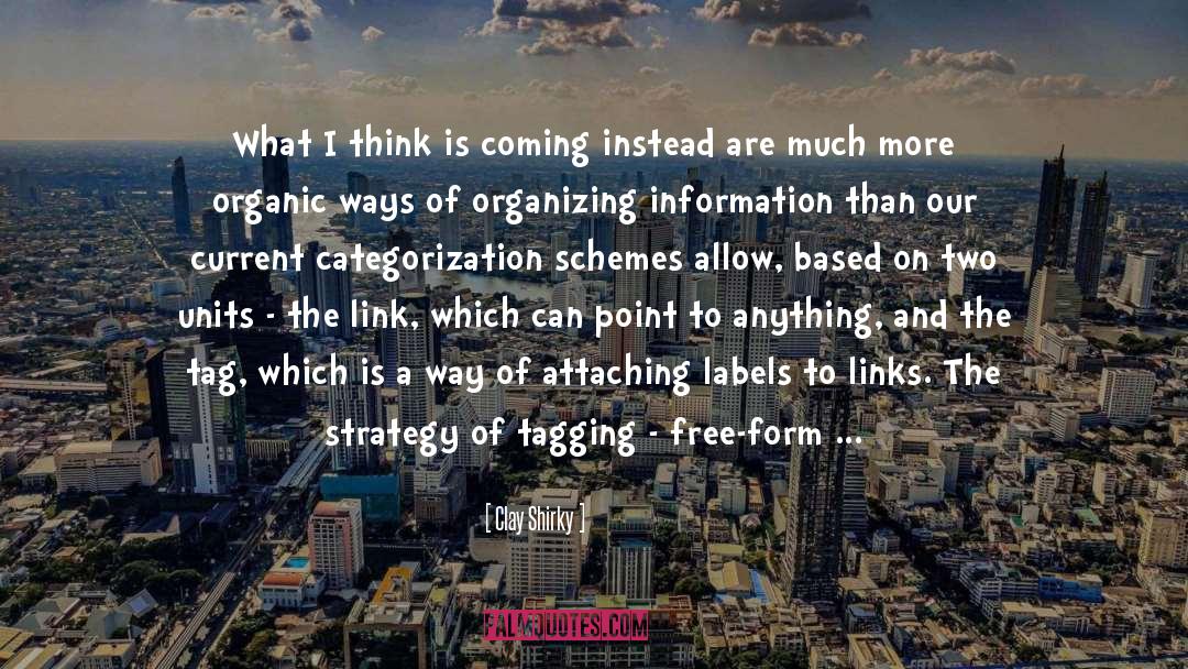 Categorization quotes by Clay Shirky