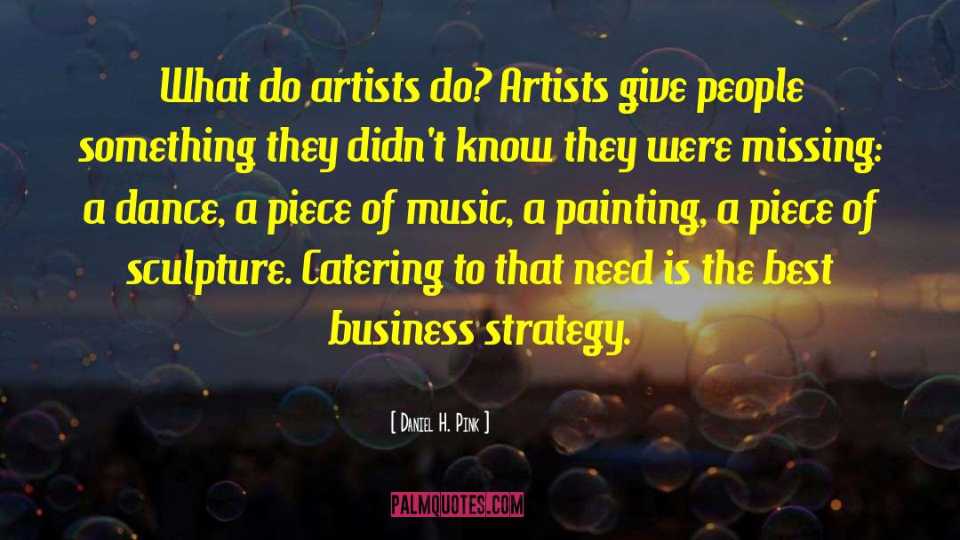 Catering quotes by Daniel H. Pink