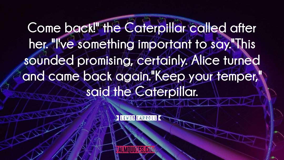 Caterpillar Blook quotes by Lewis Carroll