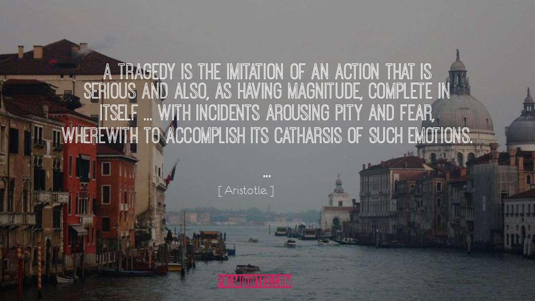 Catharsis quotes by Aristotle.