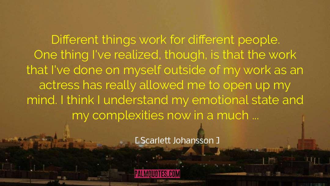 Catharsis quotes by Scarlett Johansson