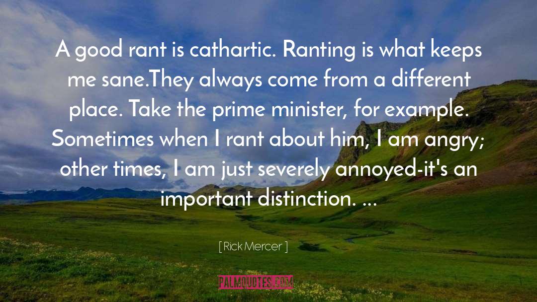 Cathartic quotes by Rick Mercer