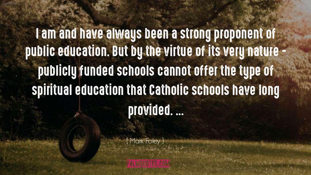 Catholic School quotes by Mark Foley