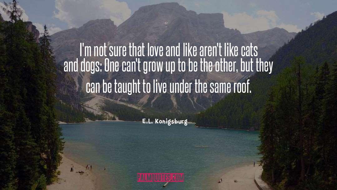 Cats And Dogs quotes by E.L. Konigsburg