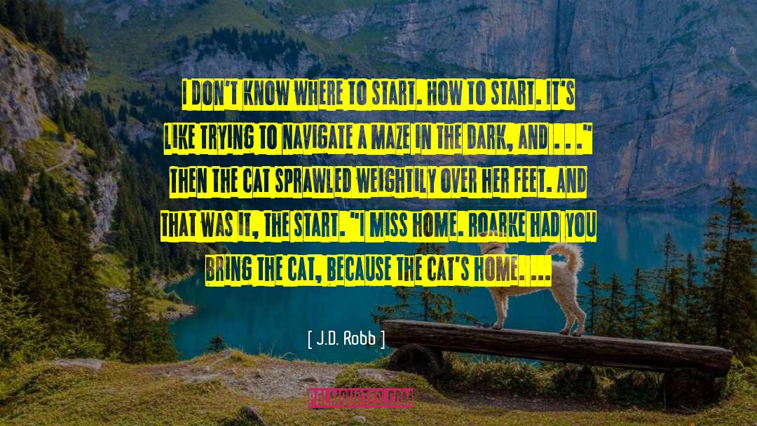 Cats Home quotes by J.D. Robb