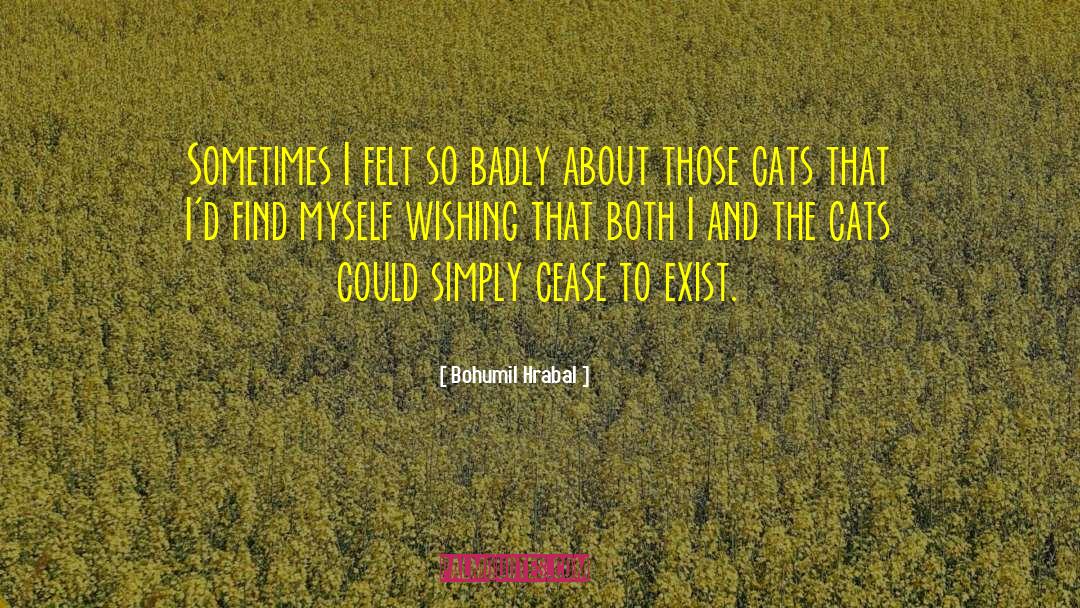 Cats Humo quotes by Bohumil Hrabal