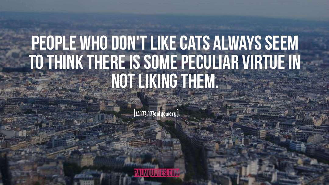 Cats quotes by L.M. Montgomery