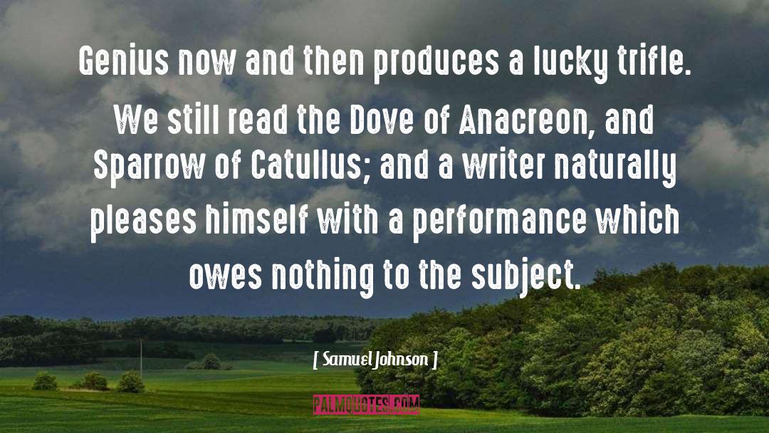 Catullus quotes by Samuel Johnson