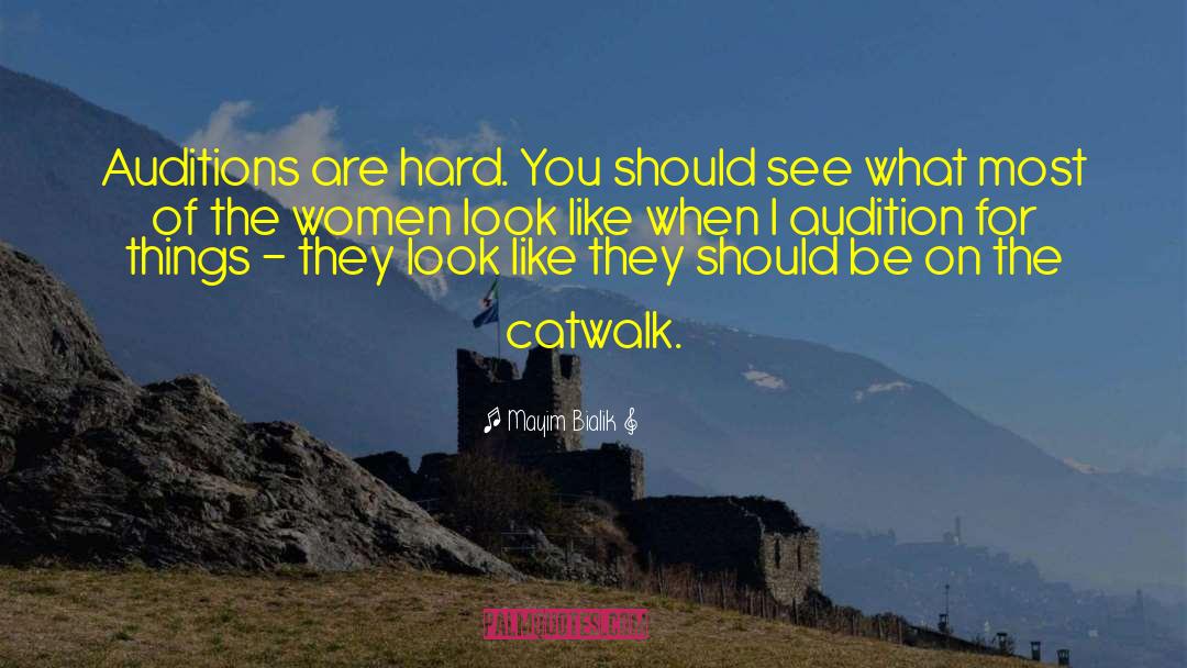 Catwalk quotes by Mayim Bialik