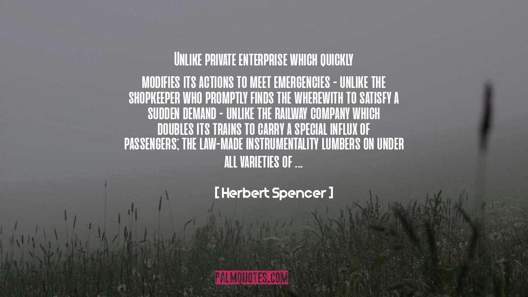 Caught By The Law quotes by Herbert Spencer