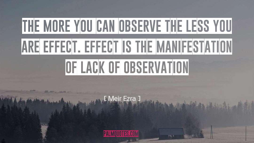 Cause Effect quotes by Meir Ezra