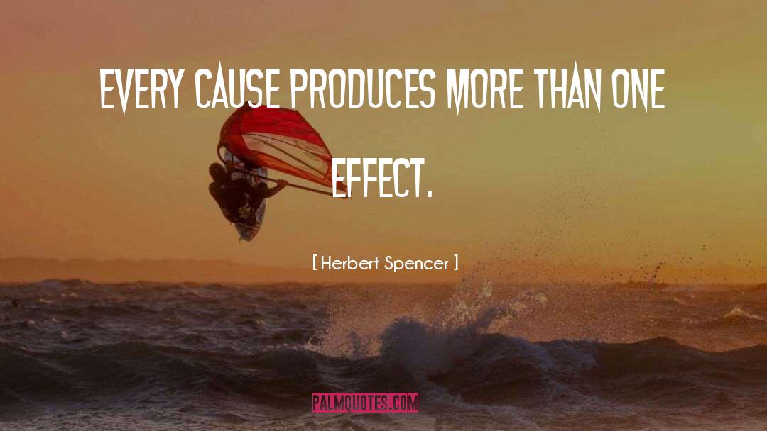 Cause Effect quotes by Herbert Spencer