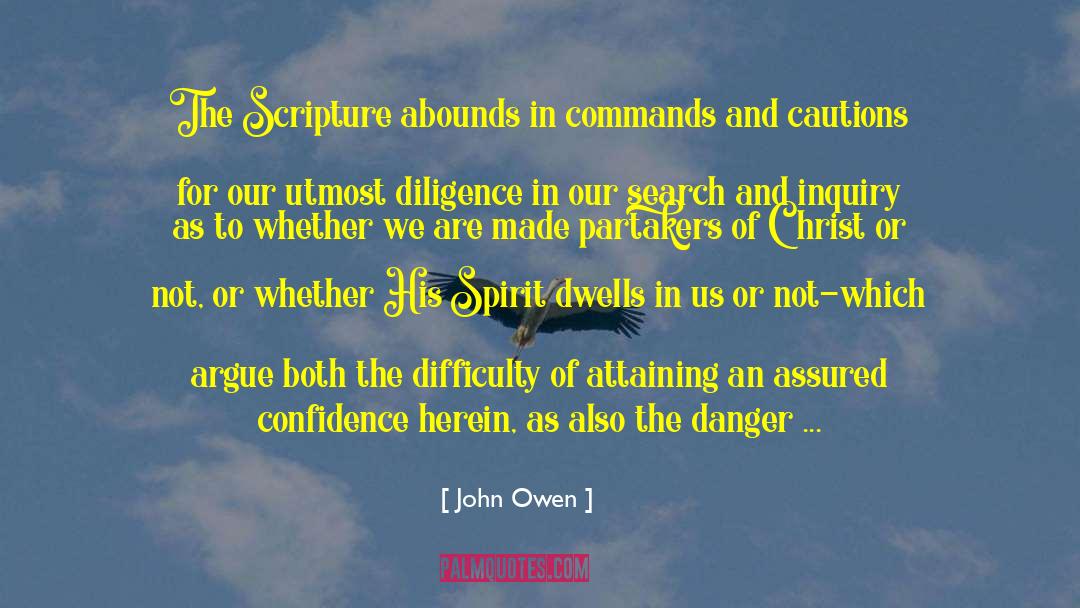 Cautions quotes by John Owen