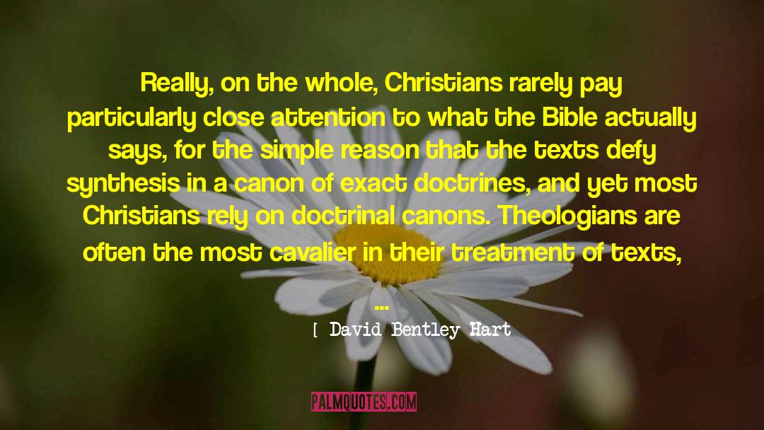 Cavalier quotes by David Bentley Hart