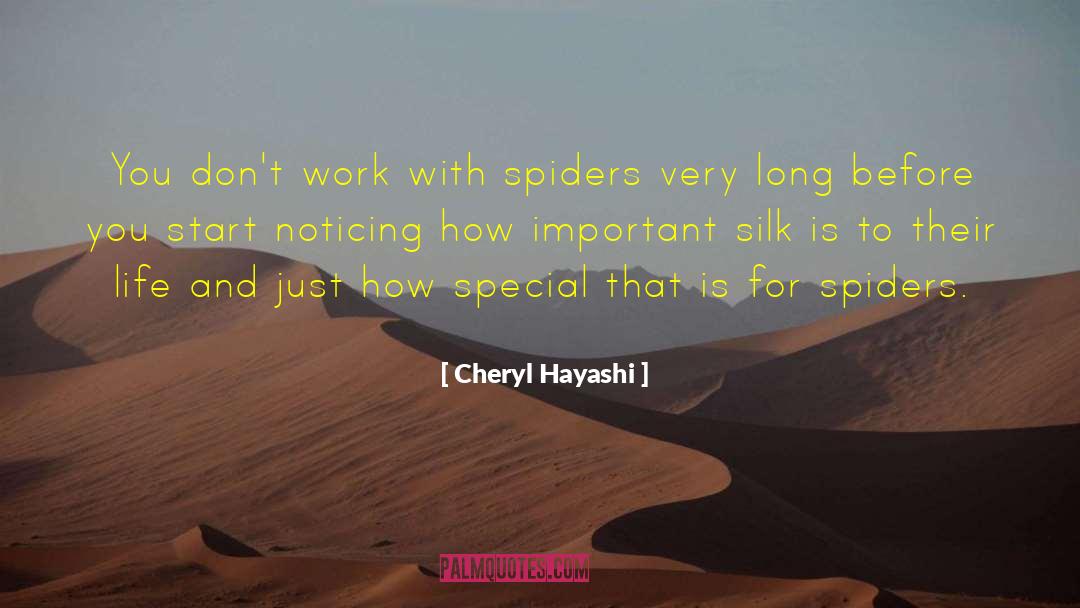 Cavatica Spiders quotes by Cheryl Hayashi