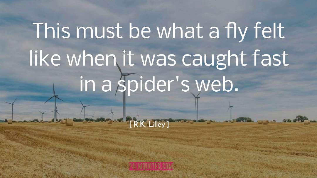 Cavatica Spiders quotes by R.K. Lilley