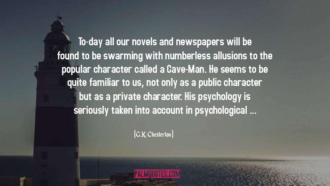 Caveman quotes by G.K. Chesterton