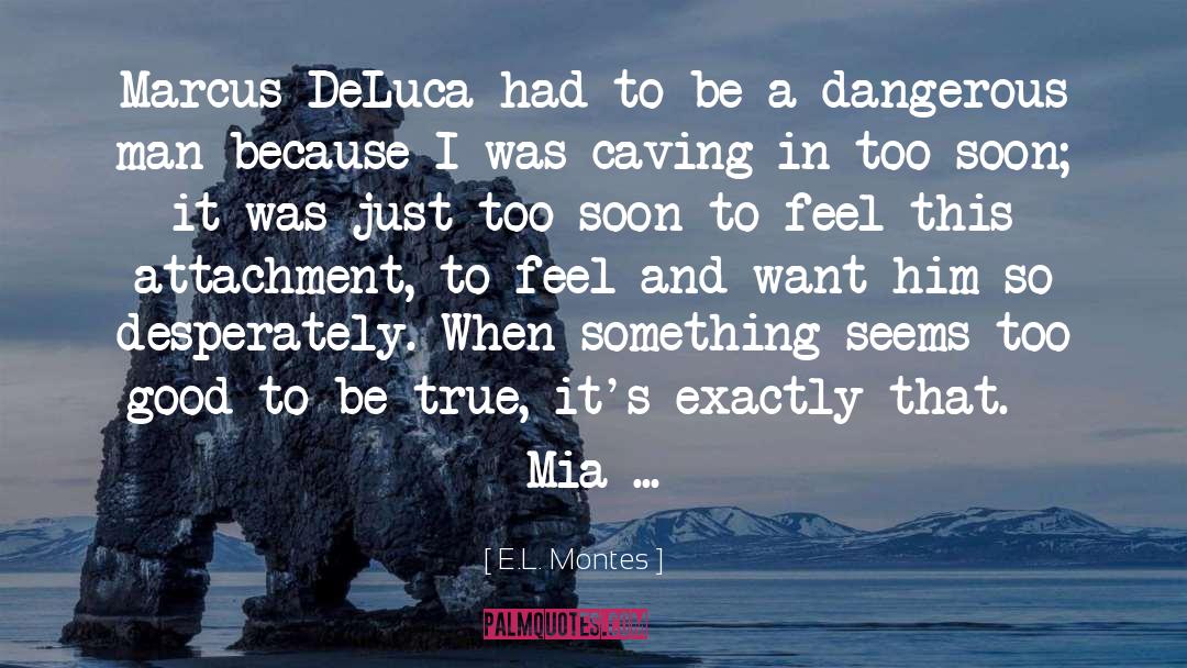 Caving quotes by E.L. Montes