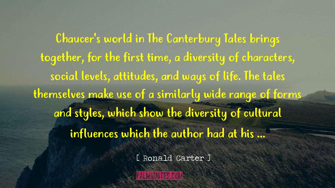 Caxtons Canterbury quotes by Ronald Carter