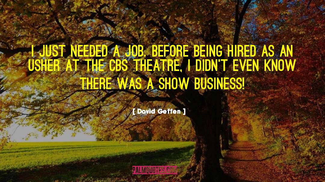 Cbs quotes by David Geffen