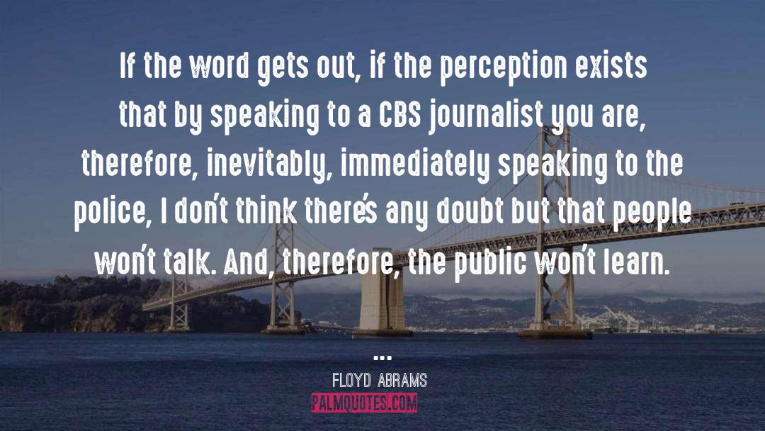 Cbs quotes by Floyd Abrams