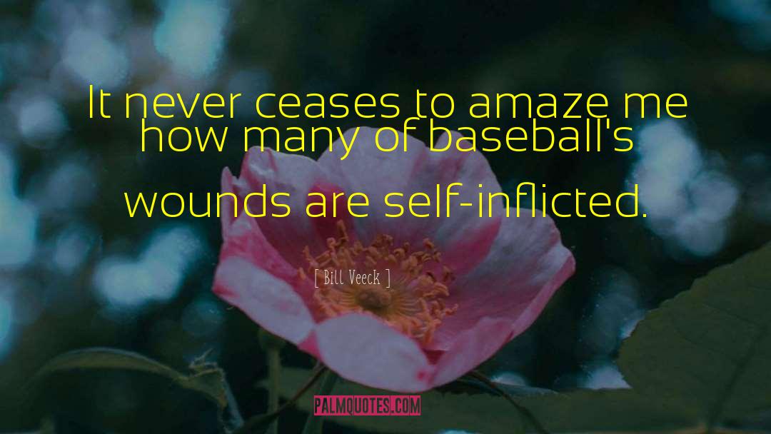 Ceases To Amaze quotes by Bill Veeck