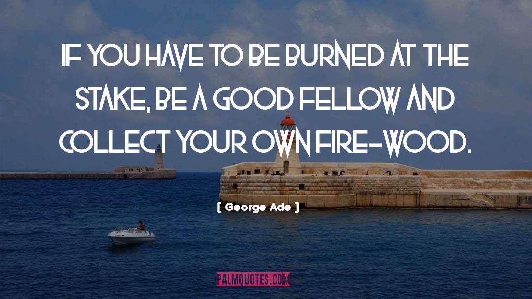 Cedar Wood quotes by George Ade
