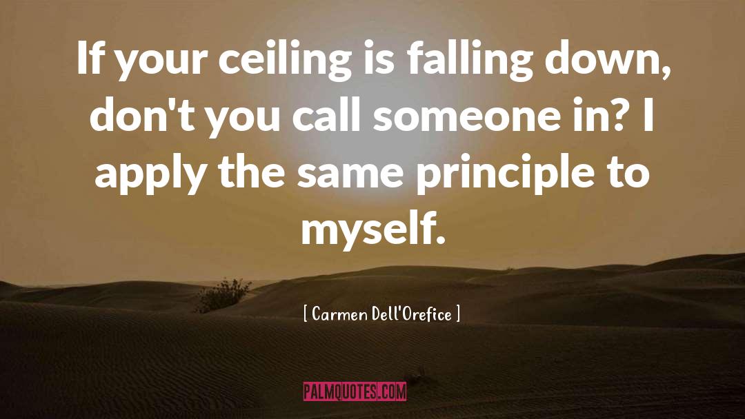 Ceiling quotes by Carmen Dell'Orefice