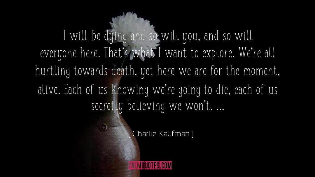 Celebrate Each Moment quotes by Charlie Kaufman