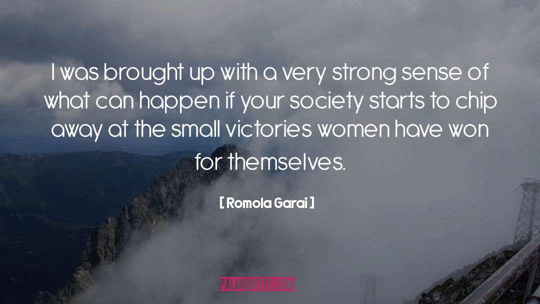 Celebrate Small Victories quotes by Romola Garai