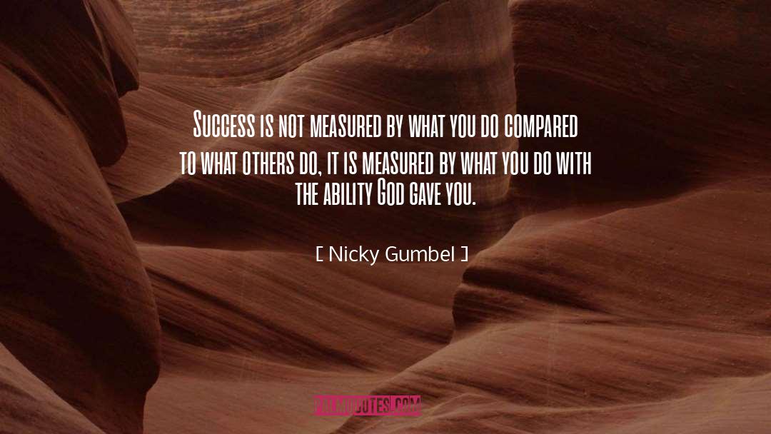 Celebrating Others Success quotes by Nicky Gumbel