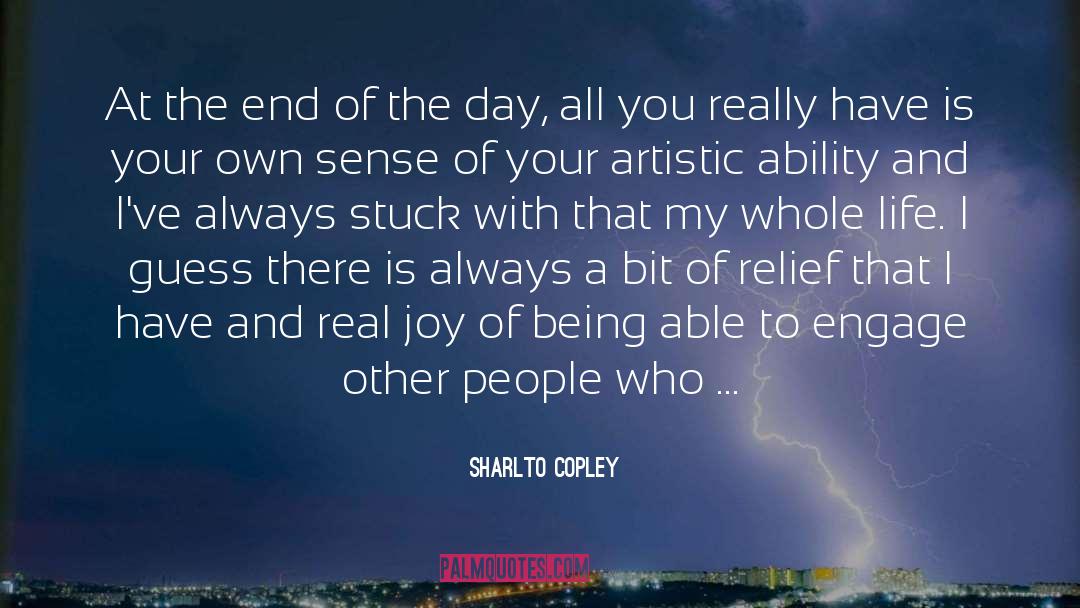 Celebrating People quotes by Sharlto Copley