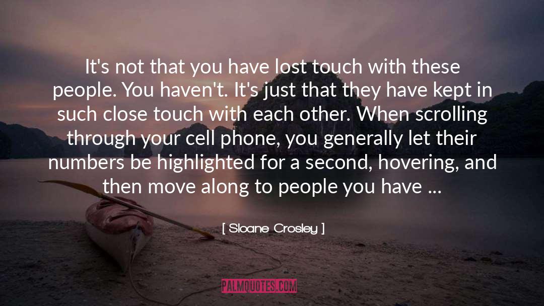 Cell Phone quotes by Sloane Crosley