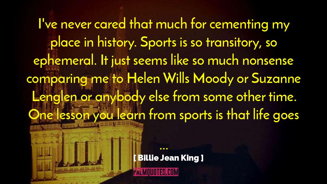 Cementing quotes by Billie Jean King