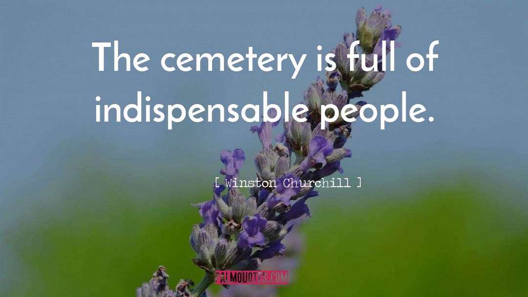 Cemetery Headstone quotes by Winston Churchill
