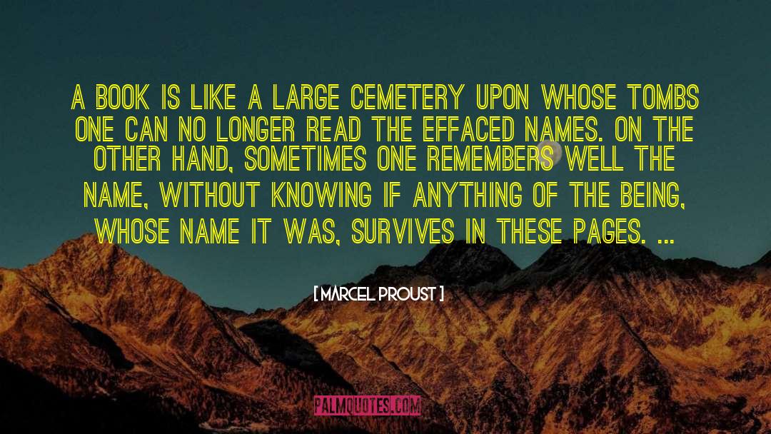 Cemetery quotes by Marcel Proust